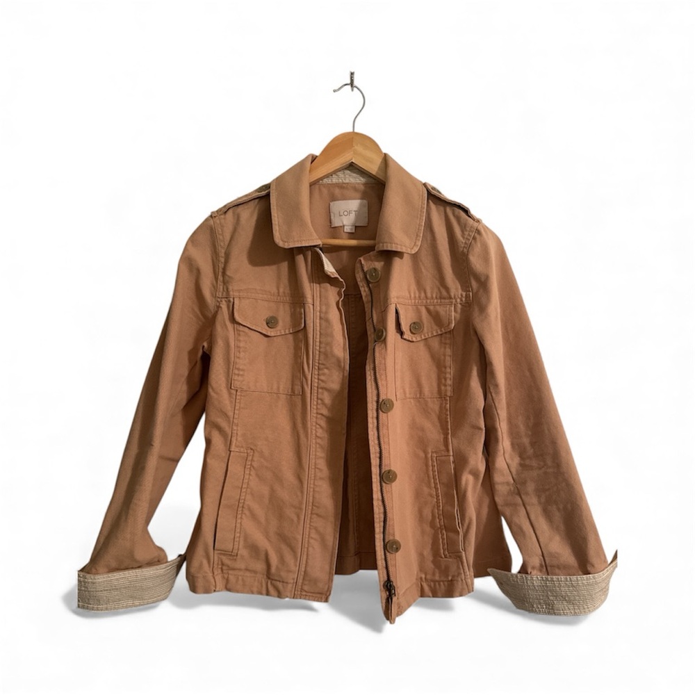 LOFT Camel Utility Jacket